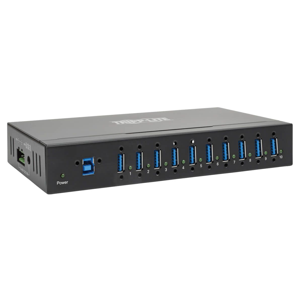 Tripp Lite U360-010-IND 10-Port USB 3.2 Gen 1 Hub - Zwart
