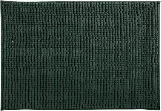 MSV Badmat - donkergroen - 50 x 80 cm - Microvezel - anti slip