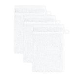 frottana Parel washandschoen 15 x 20 cm gemaakt van 100% katoen, snow 3er set