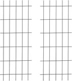 Relaxdays Trellis - set van 2 - 150 x 60 cm - metaal - klimplanten - zwart