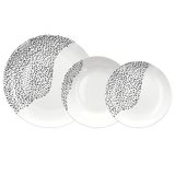 Tognana Wave tafelservies voor 6 personen, 18-delig, porselein, wit