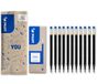PILOT - 10 + 1 gratis navullingen BLS-G2-7 – blauw – medium punt (0,7 mm)