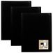eco-eco A4 100% gerecycled 40 Pocket Zwart Flexibele Cover Portfolio Boek Folder Display Book (pak van 3)