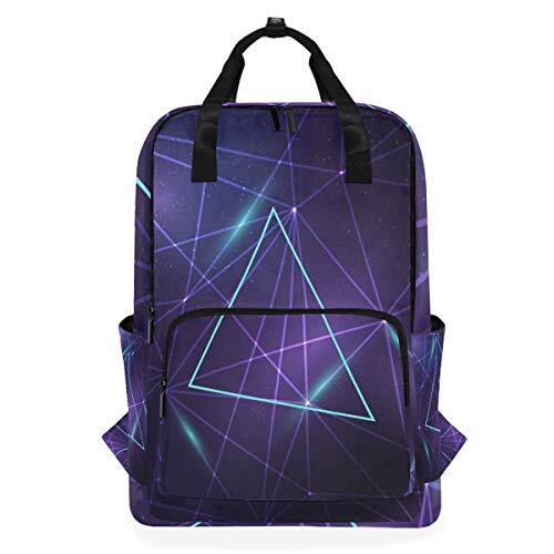 MONTOJ Travel Rugzak Violet Fancy Geometry Patroon School Rugzak