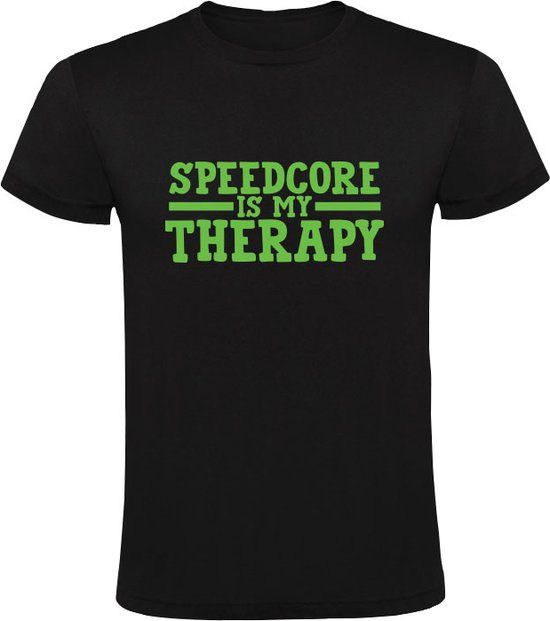 Speedcore is my therapy Men's T-shirt - Black - Size M