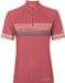 VAUDE Women's Posta HZ Tricot II Fietskleding Dames Sporttrui Korte Mouw Opstaande Kraag Brick