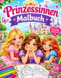 Prinzessinen Malbuch: Einseitig bedruckt