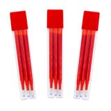 Raylu Paper® - Reservevulling voor intrekbare uitwisbare balpen, gelinkt, 1 mm punt en 0,7 mm lijndikte, 3 navulverpakkingen, rood (9 stuks)