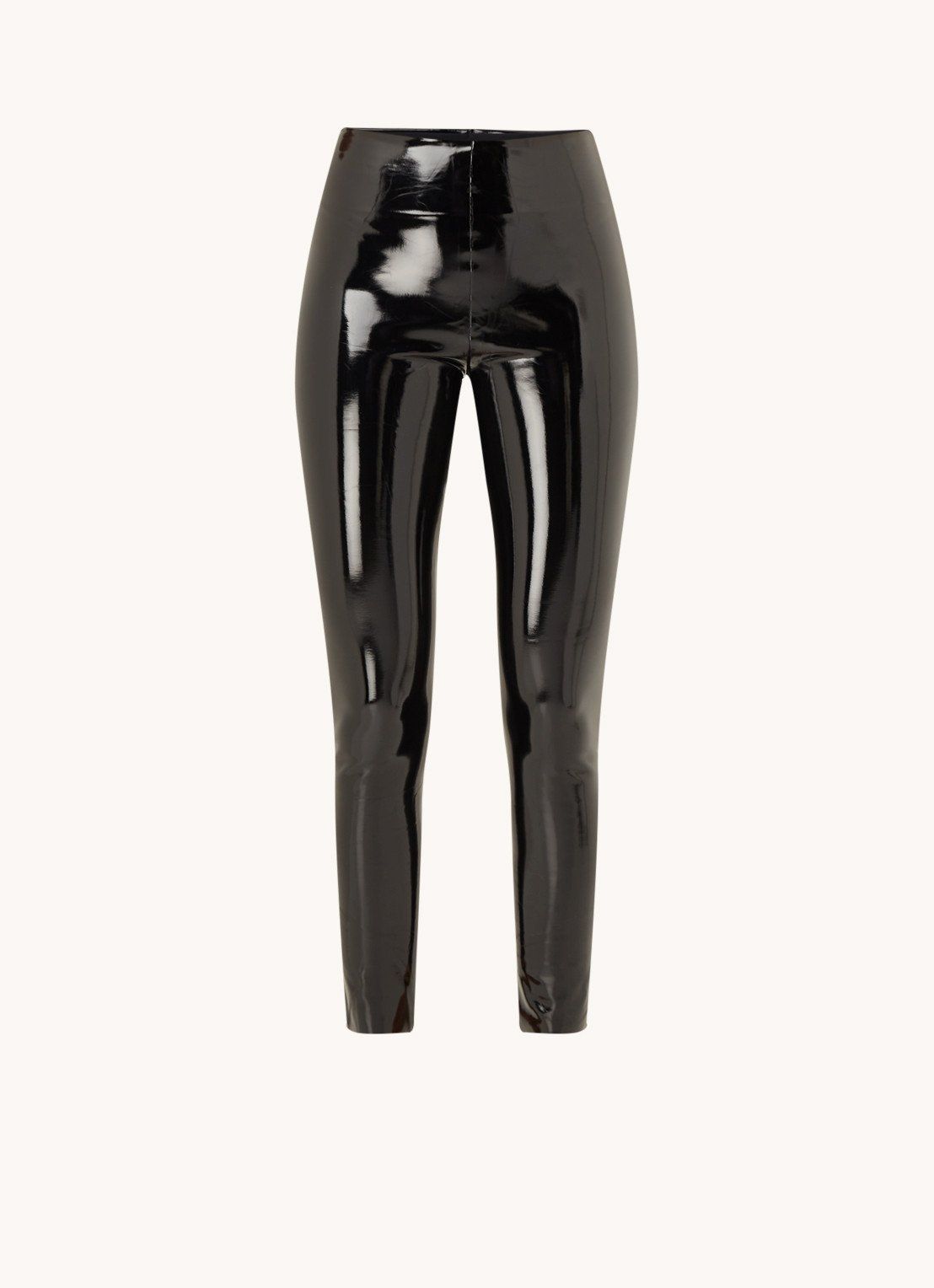 Commando Panda Commando High waist skinny fit legging met lakfinish