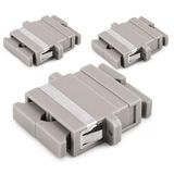 1aTTack.de 3x glasvezel keystone-connectoren OM1 of OM2 (UPC of PC) SC duplex female naar SC duplex female multimode beige