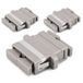 1aTTack.de 3x glasvezel keystone-connectoren OM1 of OM2 (UPC of PC) SC duplex female naar SC duplex female multimode beige