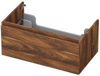 INK - Onderkast 1 Lade Greeploos met Houten Keerlijst - 80 cm x 35 cm - Noten