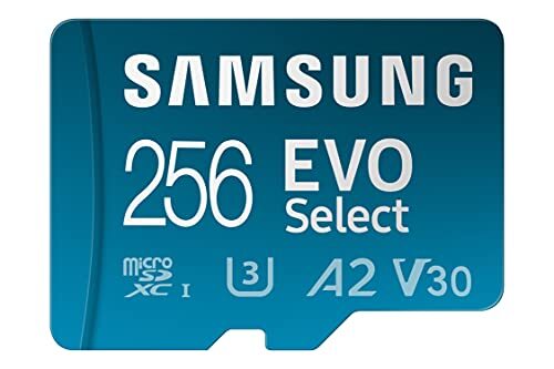 Samsung EVO Select 256GB microSDXC UHS-I U3 130MB/s Full HD & 4K UHD geheugenkaart incl. SD-adapter (MB-ME256KA/EU)