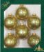 Krebs Kerstballen - 16 stuks - Goud Sparkle - 7 cm - Glas