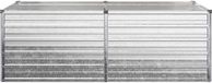 vidaXL Jardinière surélevée galvanisé argent 163 x 80 x 55 cm acier