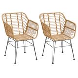 Hespéride - Set van 2 tuinstoelen Lambada sesam