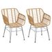 Hespéride - Set van 2 tuinstoelen Lambada sesam