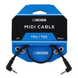 BOSS BCC-1-3535 - 1ft / 30cm - Ruimtebesparende 3,5 mm TRS MIDI-kabel