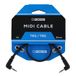BOSS BCC-1-3535 - 1ft / 30cm - Ruimtebesparende 3,5 mm TRS MIDI-kabel