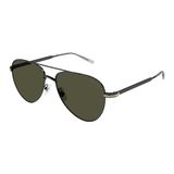 Montblanc MB0235S Sunglass-Man metalen bril, heren, meerkleurig, eenheidsmaat