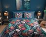 Good Morning dekbedovertrek bloemen en bladeren - Lits jumeaux 240x200/220 cm - Multi - 100% Katoen renforcé