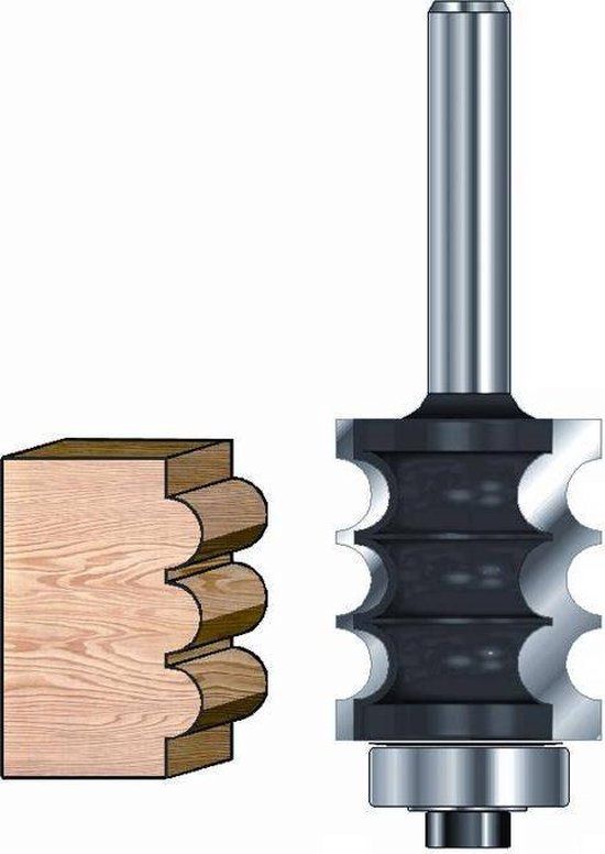 ENT Drievoudig kraalprofielfrees HM R3.2 HOL Met lager, kolf 8mm