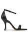Guess Inata Zwarte Leren Platform Sandalen - Naaldhak Damesmaat 38