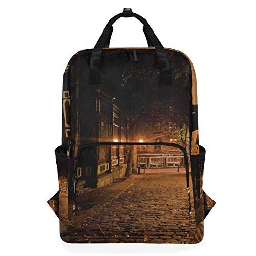MONTOJ Travel Rugzak City Night Street Light School Rugzak