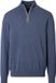 CASAMODA Halfzip Trui Solid Blauw - Maat 5XL - Heren - Quarter zip