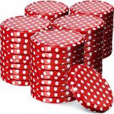 KADAX Potdeksels Fi 82 Rood/Wit Metaal 50 stuks
