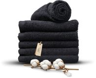 Miss Towels 70x140 Serviettes Set 6 pièces - Noir