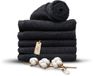 Miss Towels 70x140 Serviettes Set 6 pièces - Noir