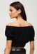 Superdry - Korte top met korte mouwen en smokwerk - Dames - Zwart - UK10/EU38