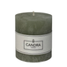 Candra Rustieke Stompkaars Saliegroen 80/68mm