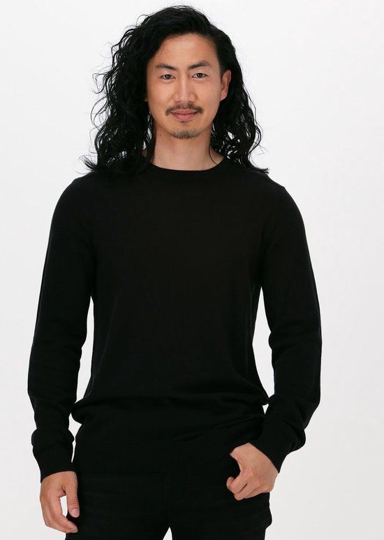 Selected Homme SLHBERG CREW NECK B NOOS Heren Trui - Zwart - Maat XL