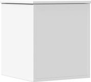 vidaXL Opbergbox 40x42x46 cm Bewerkt Hout Wit