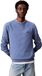 Calvin Klein TRRY BDG CRWN LV04RC273G Heren Sweatshirt, Blauw (Dull Nile Blue), S