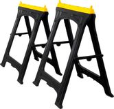 Kinzo tréteaux - 2 pièces - pliable - max. 170 kg par tréteau