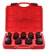 SIXTOL Mechanic Wrench Set 1 | dopsleutelset 1/2" 9-delig