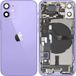 Apple Coque Batterie iPhone 12 mini, Avec Châssis Central, Pièces Complètes, Violet, Échange Premium