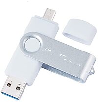 mygzq OTG USB Flash Drive USB 3.0 Hoge snelheid Pen Drive 16 GB 32GB 64 GB 128 GB 256 GB Pendrive Micro USB Stick Flash Memory Disk (Capacity : 8GB, Color : Blanc)
