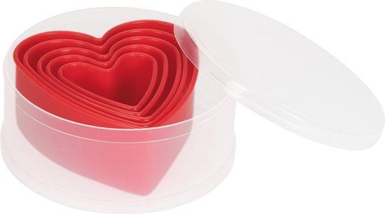 Patisse Set uitsteekvormen hart 5 dlg.