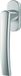 Raamgreep Roto Line Raamgreep, natuurlijk zilver met schroeven, vierkante stift 7 x 43 mm