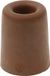 Merkloos Deurbuffer - rubber - bruin - 50 x 30 mm - deurstopper met schroef bevestiging