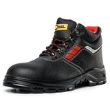 Black Hammer Heren Veiligheidslaarzen Leer S3 SRC Zwarte Stalen Teen Bescherming Werkschoenen Enkel 5993 (46 EU)