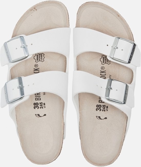 Birkenstock Arizona - Slippers - Dames - Wit met witte zool - Maat 43