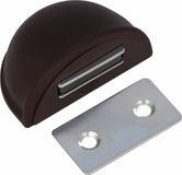 AMIG Deurstop/deurmagneet - D48mm - zelfklevend - bruin - kunststof