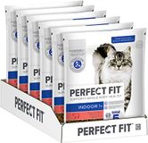 PERFECT FIT Indoor Adult droogvoer voor volwassen katten vanaf 1 jaar - rundvlees, 750 g (6 zakken)