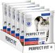 PERFECT FIT Indoor Adult droogvoer voor volwassen katten vanaf 1 jaar - rundvlees, 750 g (6 zakken)