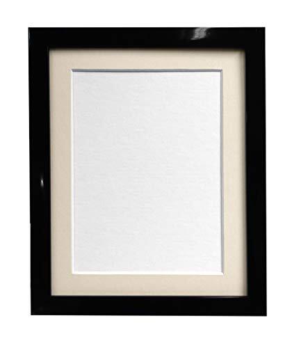 FRAMES BY POST FRAMES DOOR POST 0.75 Inch Zwart Foto Frame Met Ivoor Mount 14 x11 Beeldgrootte 10 x 8 Inch Kunststof Glas